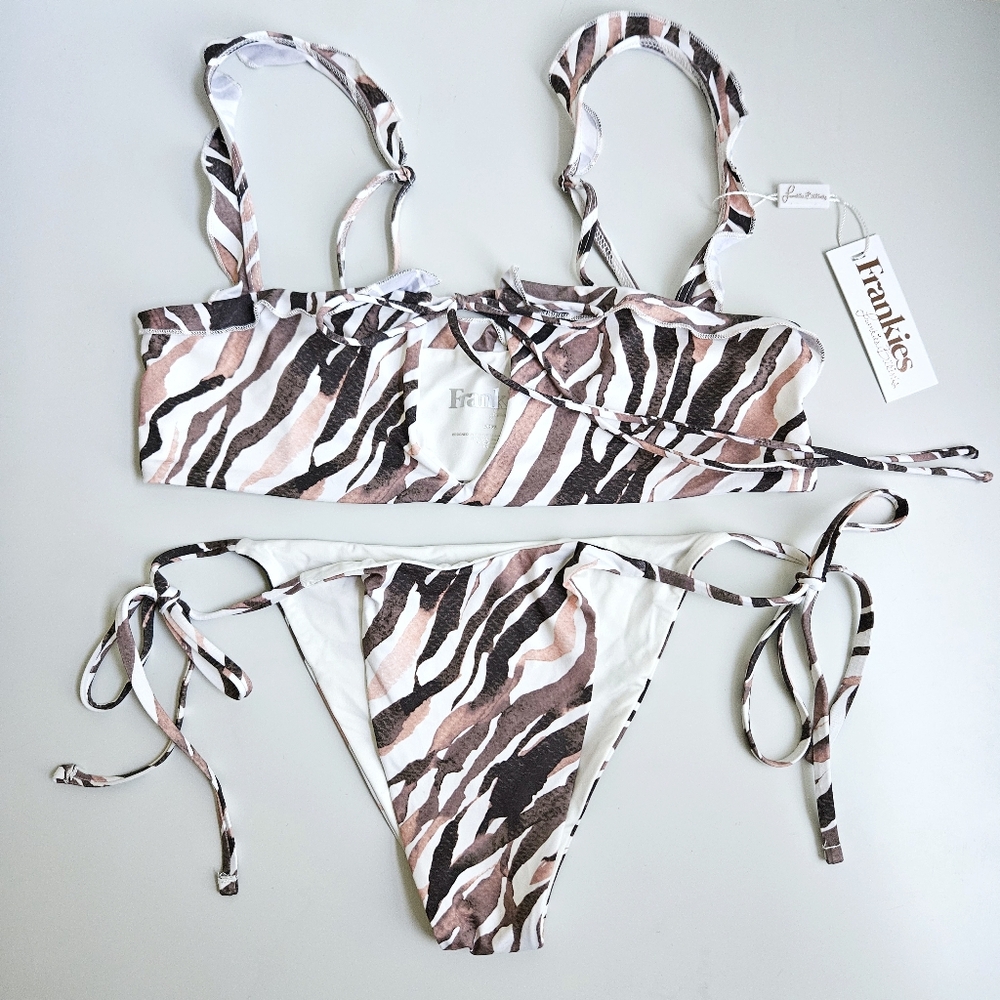 NWT Frankies Bikinis Set - Mackenzie Tiger  Large